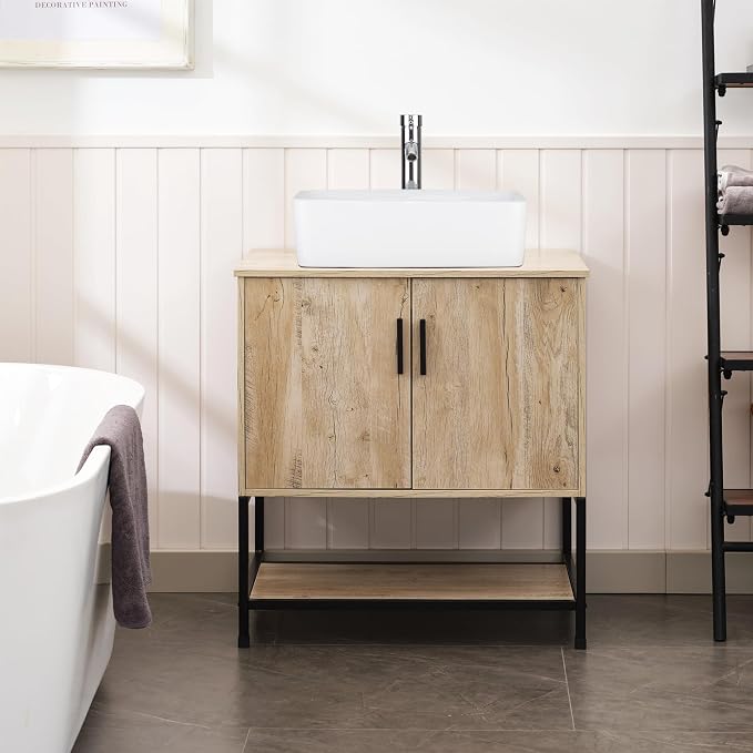UEV Rustic Oak 30" Bathroom Vanity - Image 4