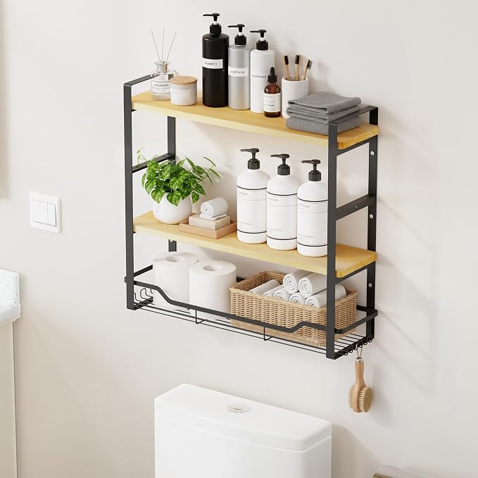 Bathroom Shelves Over Toilet Storage by CACHOLIV