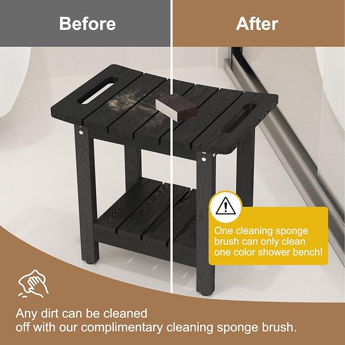 HIPS Shower Benches for Inside Shower, Shower Stool - Image 4