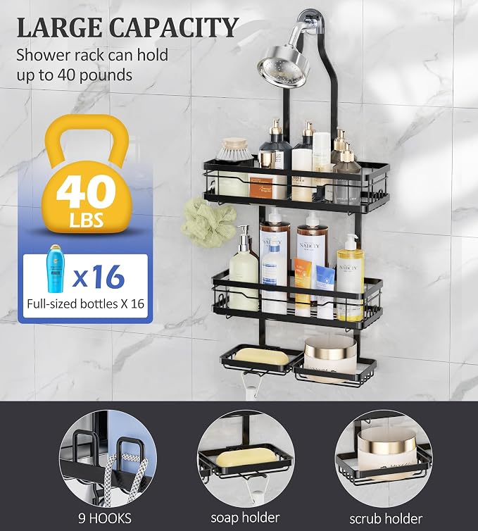 OMAIRA Shower Caddy Hanging - Image 4
