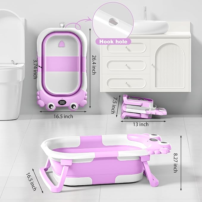 Collapsible Baby Bathtub for Newborns - Image 3