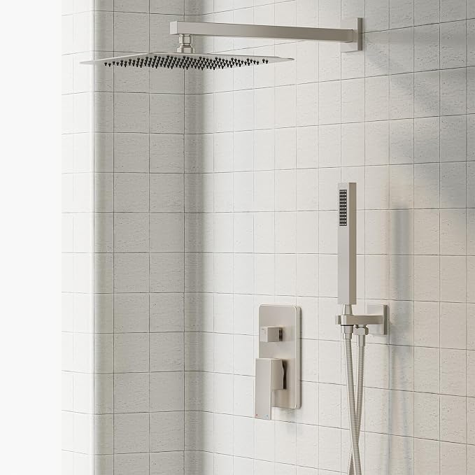 Gabrylly Shower System, High-Pressure 10" Stainless Steel Rain Showerhead - Image 2
