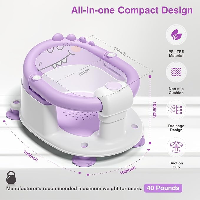Baby Bath Seat for Babies 5 Months & Up - Image 4