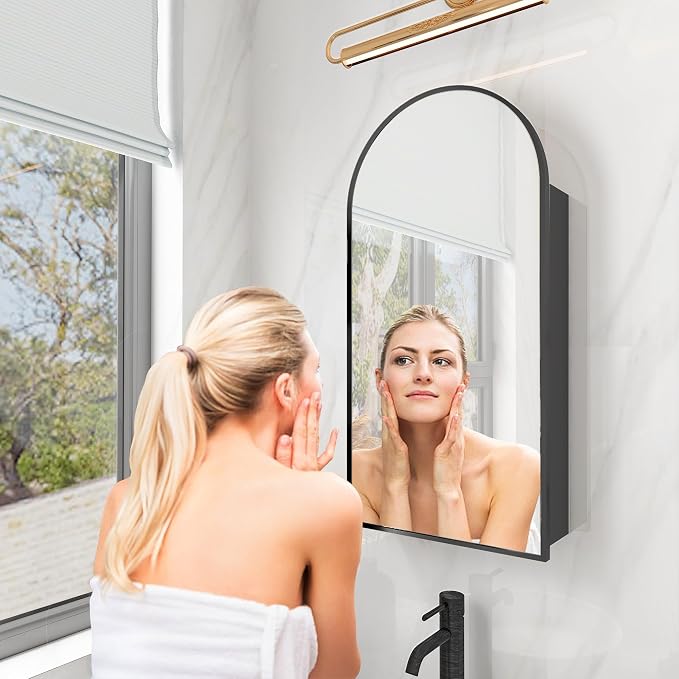 FKWin Black Bathroom Storage Cabinet - Image 7