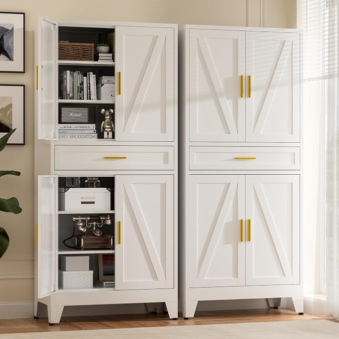 71" Tall Metal Storage Cabinet - Image 5