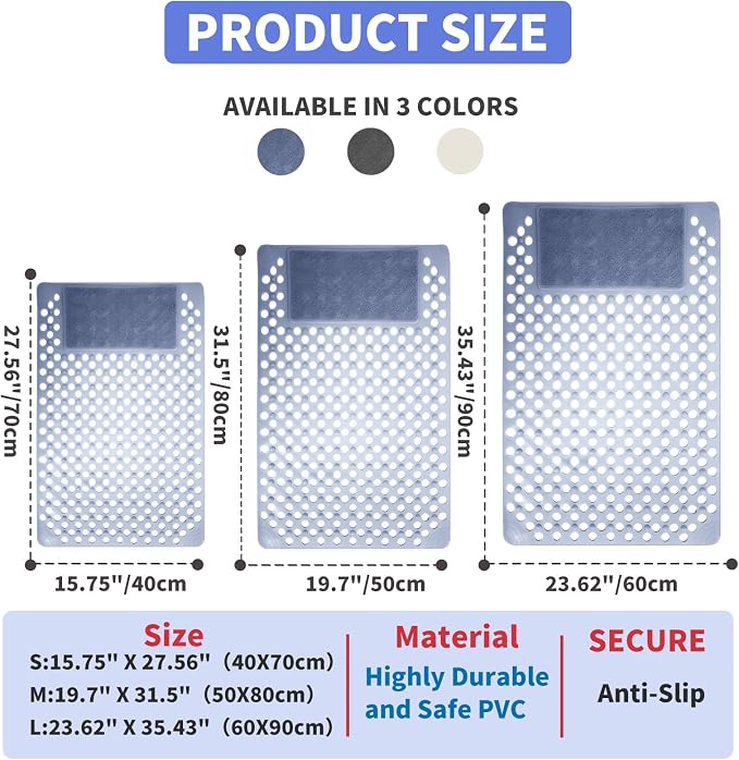 Bath Tub Shower Mat with Soft Shower Foot Scrubber Mat - Image 2