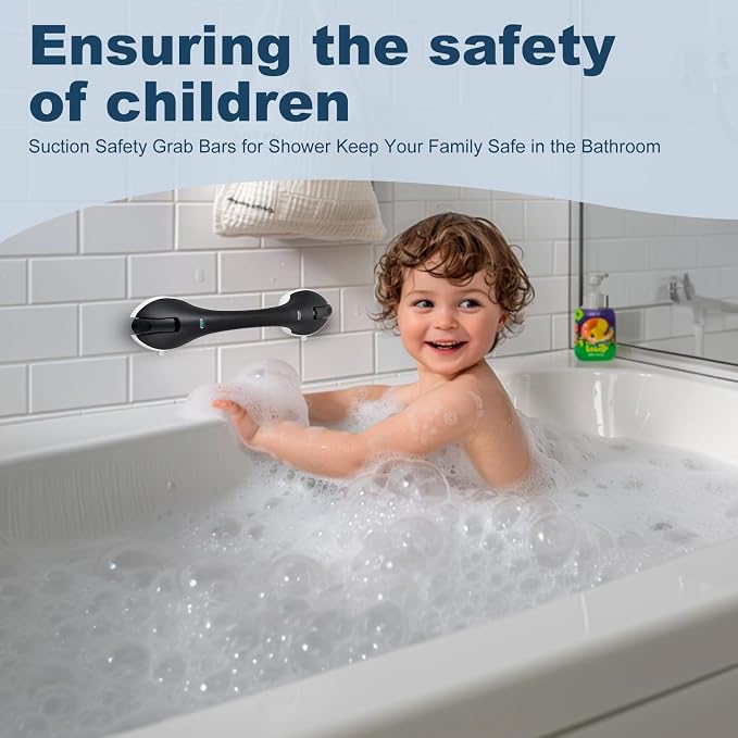 Shower Grab Bar 2 PCS Suction Grab Bars - Image 3
