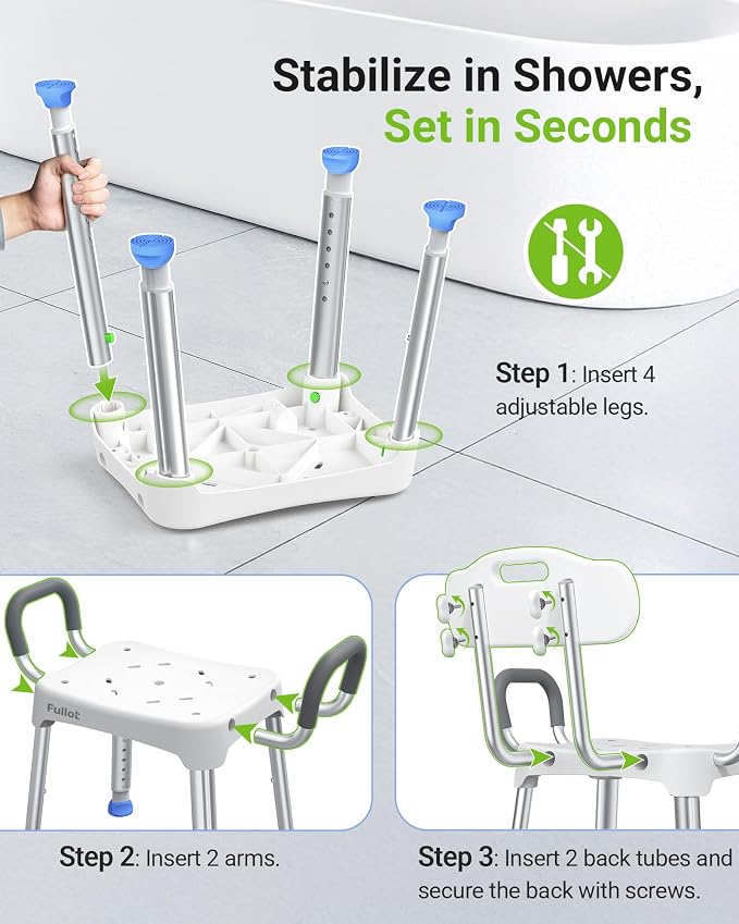 Widened Shower Chair for Inside Shower - Image 3