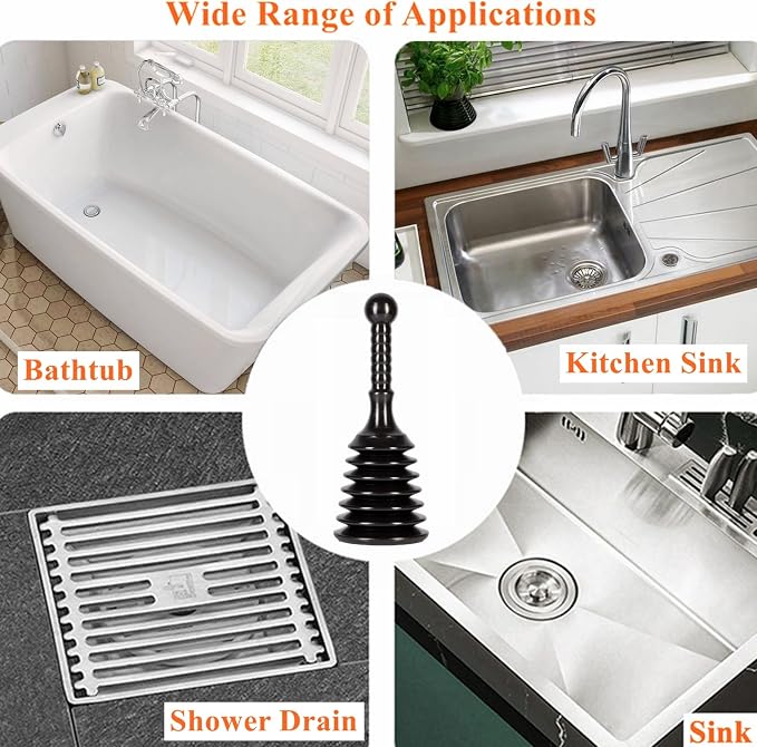 Sink and Drain Plunger, Mini Plunger Unclogging Tool - Image 4