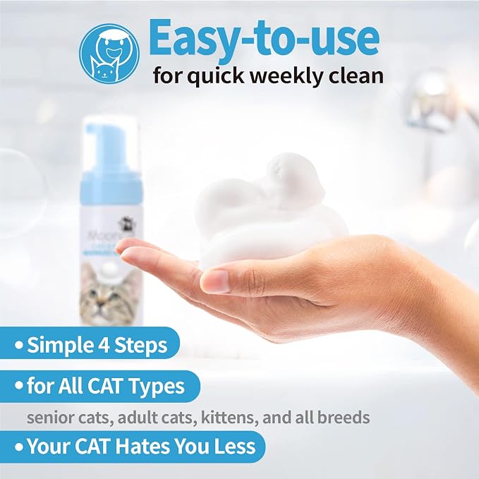 Mooncat Waterless Shampoo & Brush Kit - Image 4