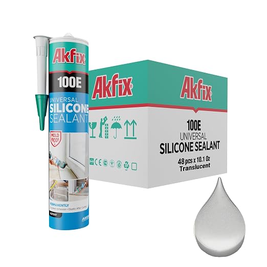 Akfix 100E RTV Translucent Silicone Caulk by Akfix