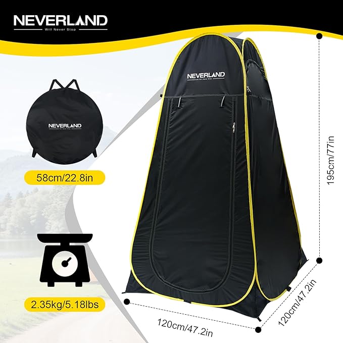 NEVERLAND Pop up Privacy Shower Tent - Image 2