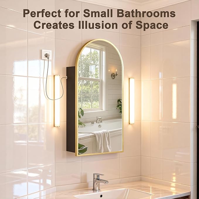 FKWin Arched Bathroom Medicine Cabinet - Image 5