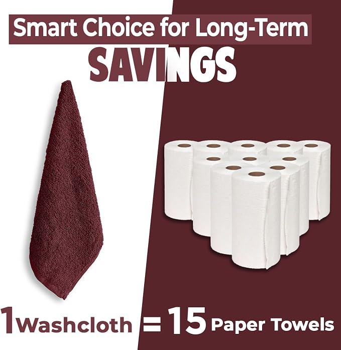 DAN RIVER 24 Pack Wash Cloths for Showering - Image 6