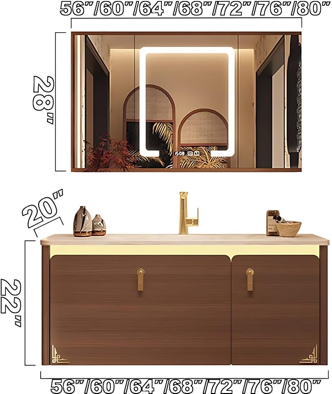 60 inch Bathroom Vanity Set - Image 2
