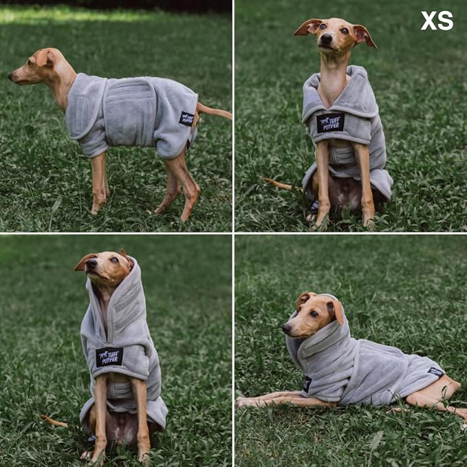 Tuff Pupper Fast Drying Dog Bath Robe | 800 GSM Plush Dog Towel - Image 3