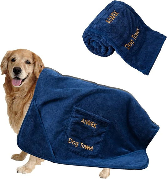 Super Absorbent Microfiber Dog Towels by AIWEKHOME