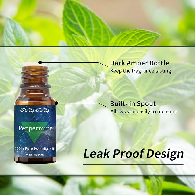 BURIBURI Eucalyptus Oil and Peppermint Essential Oil, 100% Pure, Organic - Image 7