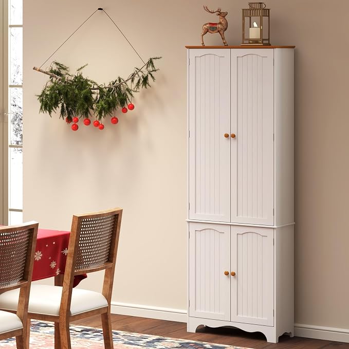Function Home 72" Kitchen Pantry Cabinet, Freestanding Storage Cabinets - Image 2