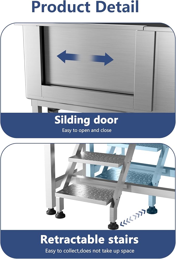 62 inch Dog Washing Station, Right Door Grooming tub - Image 6