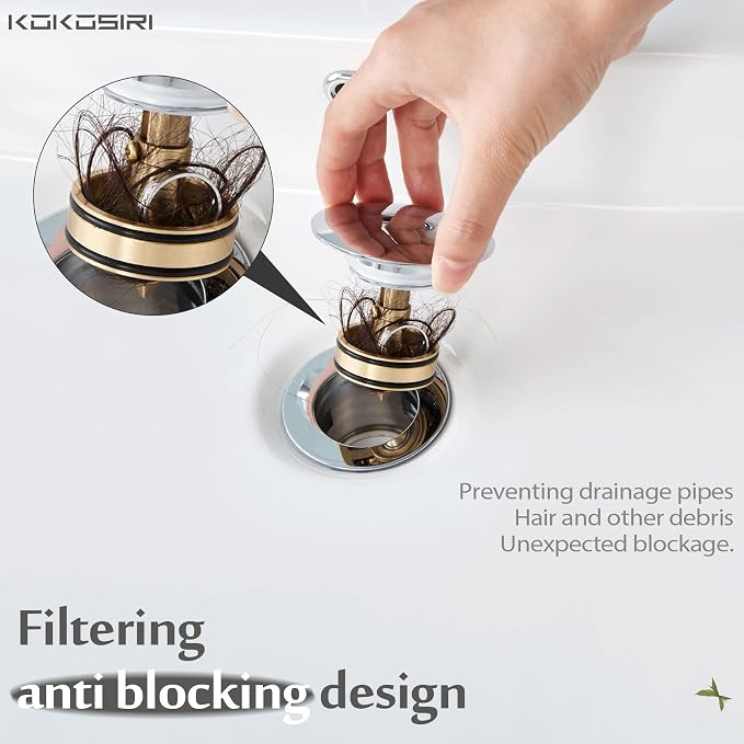 KOKOSIRI Bathroom Sink Drain - Image 5