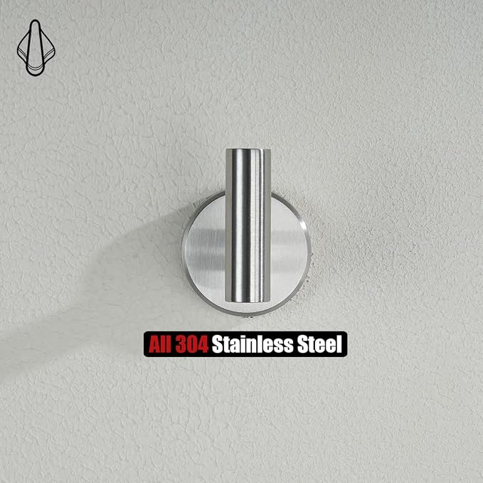 JQK Bath Hardware Towel Bar Accessory Set, 5-Piece Bathroom Accessories - Image 6