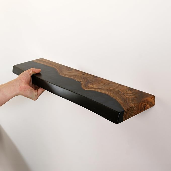 RWA Live Edge Floating Shelf – Unique Wood Floating Shelf - Image 5