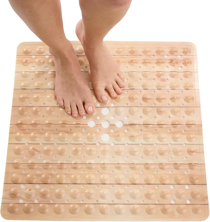 ENKOSI Square Shower Mat 21x21 inch by ENKOSI