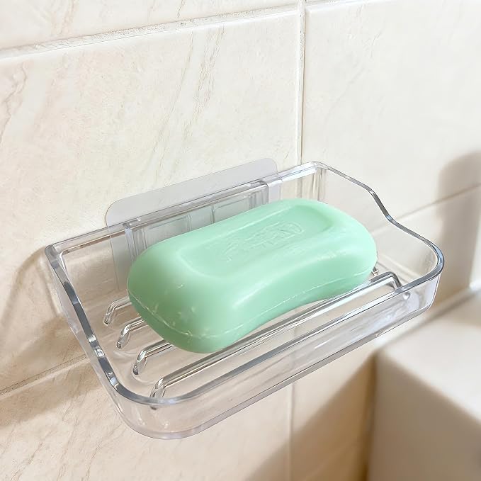 Soap Bar Holder for Shower Wall Mounted, Soap Dish Container Saver Strong - Image 5
