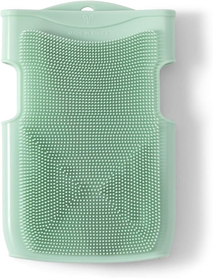 Innobaby Double Sided Silicone Massage Mitt Bath Scrubber Shower Brush & Scalp - Image 2