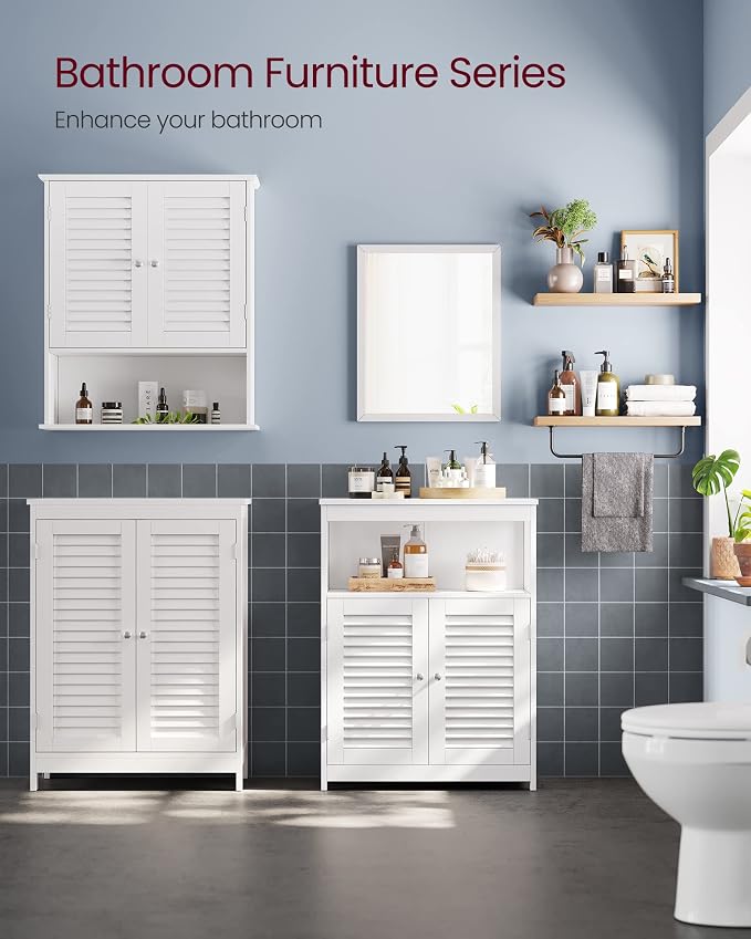 VASAGLE Floor Storage Cabinet, Freestanding Storage Unit - Image 2