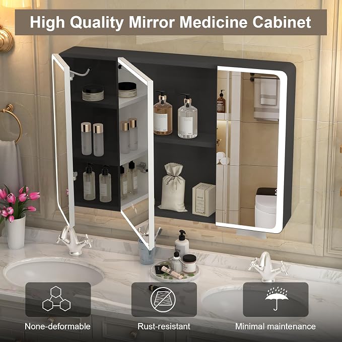 Lighted Bathroom Medicine Cabinet - Image 3