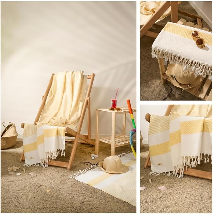 Ruvy Home Basics 2 Pack Turkish Beach Towels – Oversized Quick-Dry Bath Towels - Image 5
