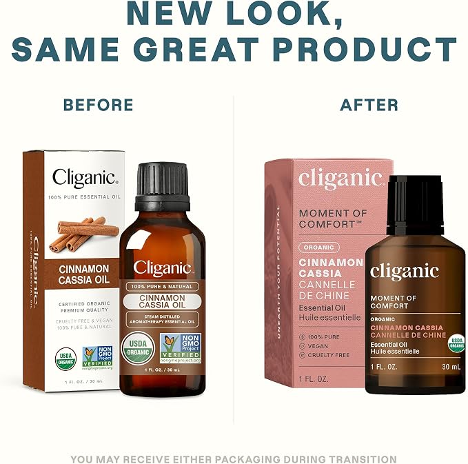 Cliganic Organic Cinnamon Cassia Essential Oil, 1oz - Image 2
