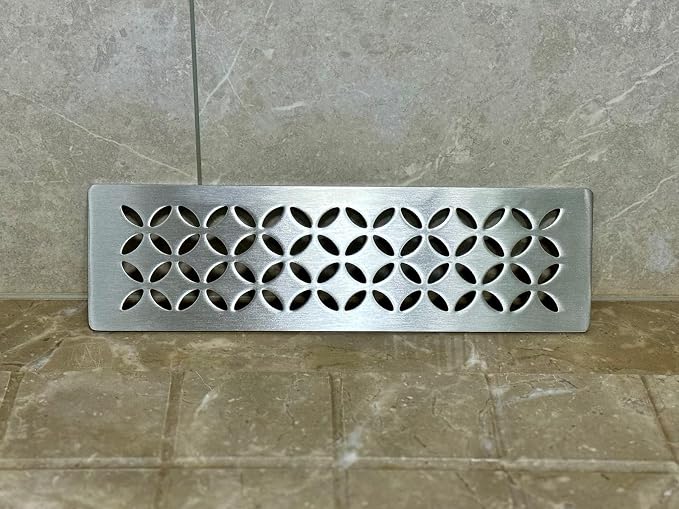 Shower Niche Shelf for Prefabricated Kerdi Board SN/-SNLT, Floral Design - Image 6