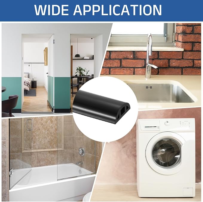 uxcell Shower Water Barrier, 1.18"W x 0.47"H - Image 6