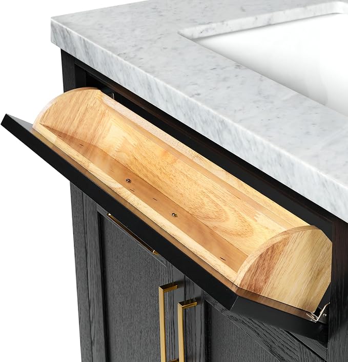 ARIEL Hepburn 31 Inch Single Rectangular Sink Bathroom Vanity - Image 12