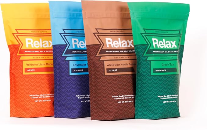 Relax Spa & Bath, Epsom & Dead Sea Salts, Aromatherapy Bath Salts - Image 2