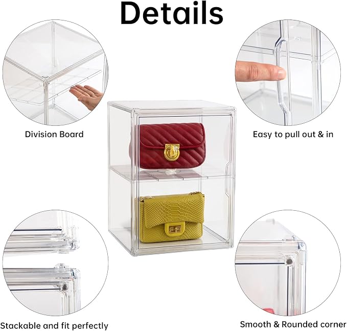 X-Large 2 Tiers 14.2"X10.6"X8" Acrylic Display Case - Image 4