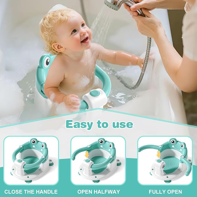 Baby Bath Seat for Babies 6 Months & up Non-Slip Toddler Bath Seats for Sitting - Image 2