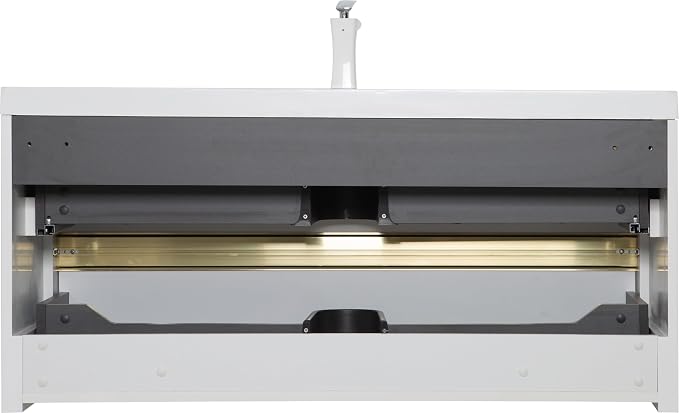 Modern 48" Wall-Mounted Bathroom Vanity - Image 8