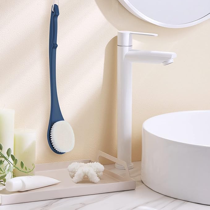 Body Back Scrubber – 17'' Long Handle Shower Brush, Durable Exfoliator - Image 7