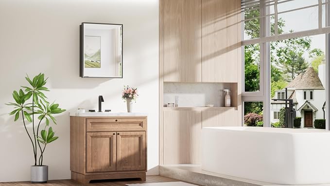 TokeShimi 20 x 26 Recessed Medicine Cabinet - Image 9