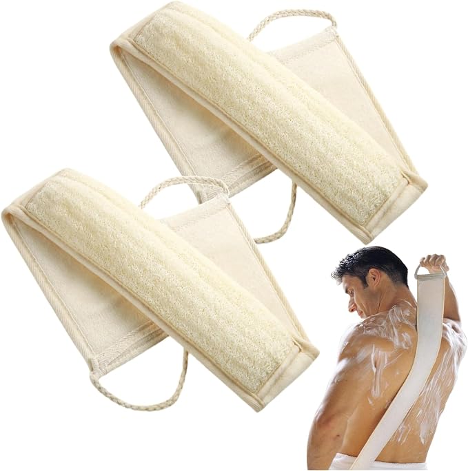 Natural Loofah Sponge, Exfoliating Body Scrubber by YUNKWONG