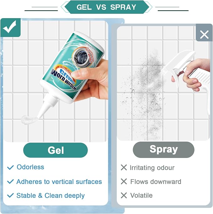 Bleach Stain Remover Gel, Heavy-Duty Tile Grout Cleaner - Image 6