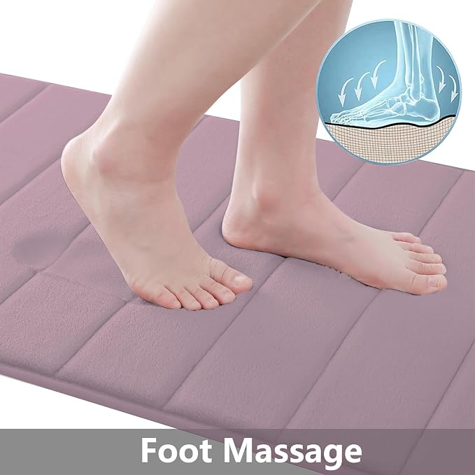 Buganda Memory Foam Bath Mat, 35.4" x 24", Ultra Soft and Non-Slip Bathroom Rugs - Image 2