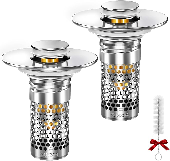 Bathroom Sink Stopper, Pop-up Bathroom Sink Drain Strainer Stopper by Unknown