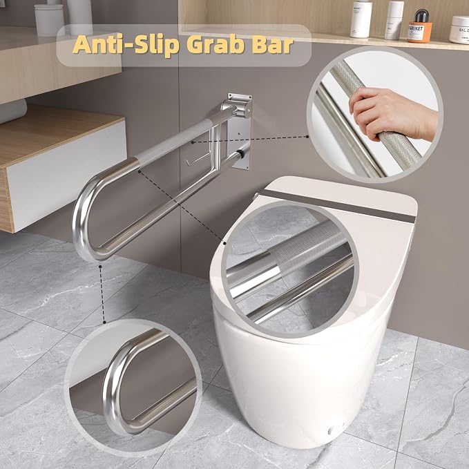 Toilet Grab Bar, Fold Down Grab Bar - Image 5