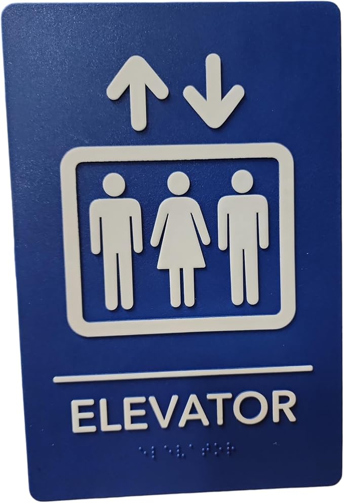 USA Made - Men's and Women's Restroom Signs ADA-Compliant Bathroom Door Signs by RockRidge