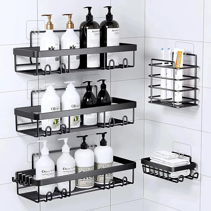 FGSAEOR 14-Pack Shower Caddy Adhesive Single Hooks - Image 7